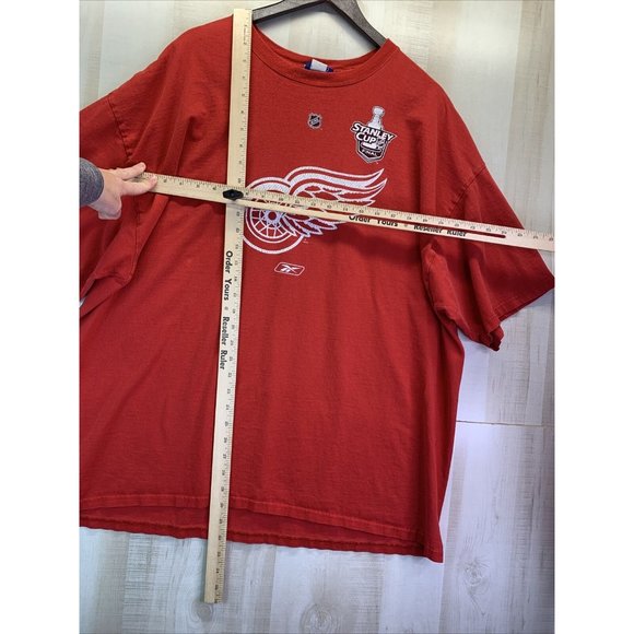 Vintage 2008 Reebok Stanley Cup Champions Detroit Red Wings MENS Sz 2X Shirt - Picture 7 of 12